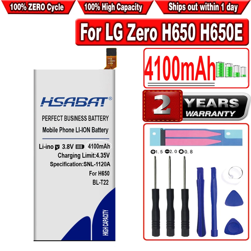 HSABAT 100% New 4100mAh BL T22 Battery for LG Zero H650 H650E|battery for| battery for lg3000mah battery - AliExpress