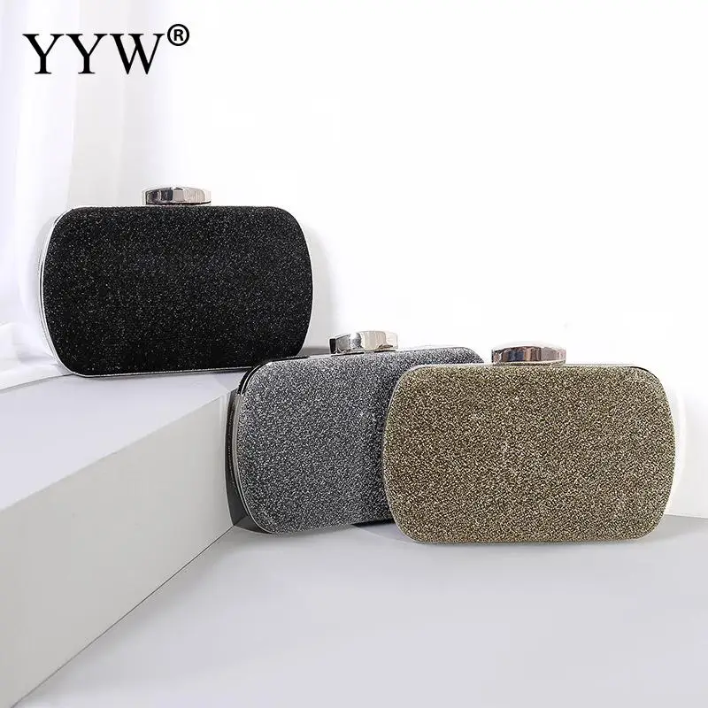 

Silver Satin Sequined Luxury Designer Clutch Evening Bag Women Clutch Purse For Cocktail Prom Party 2020 Wedding Bridal Purse