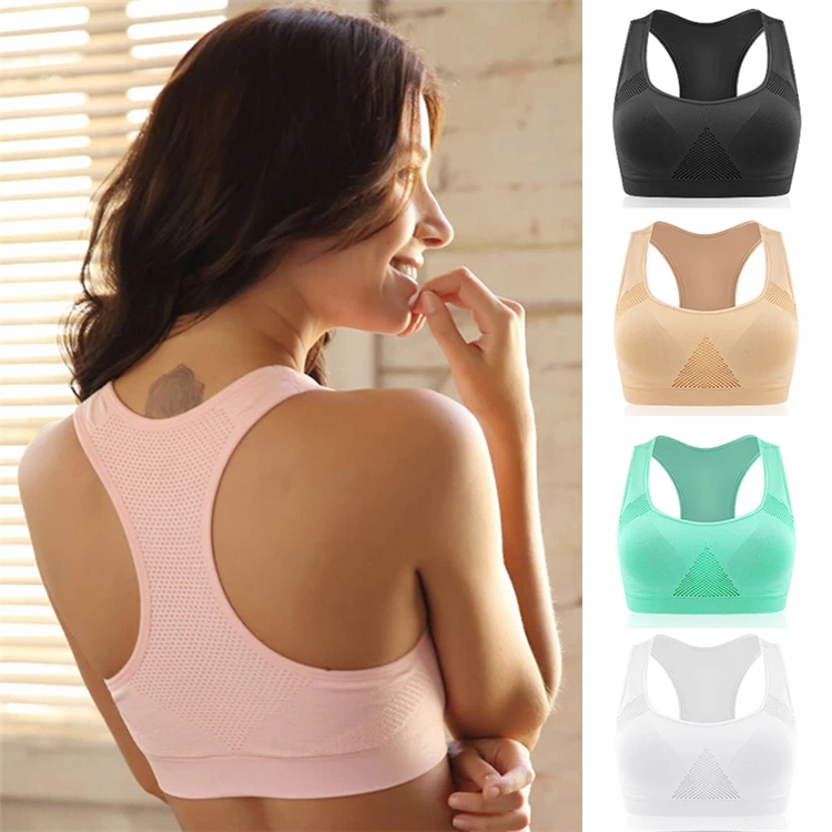 FITLIFE Professional Absorb Sweat Top Athletic Running Sports Bra Fitness Women Seamless Padded Vest Tanks