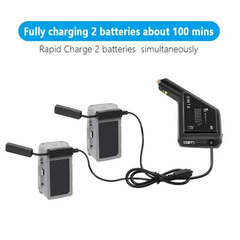 

Car Charger For DJI Mavic Air 2 Intelligent Battery Charging Hub for Mavic Air 2 Car Connector USB Adapter Multi Battery Charger