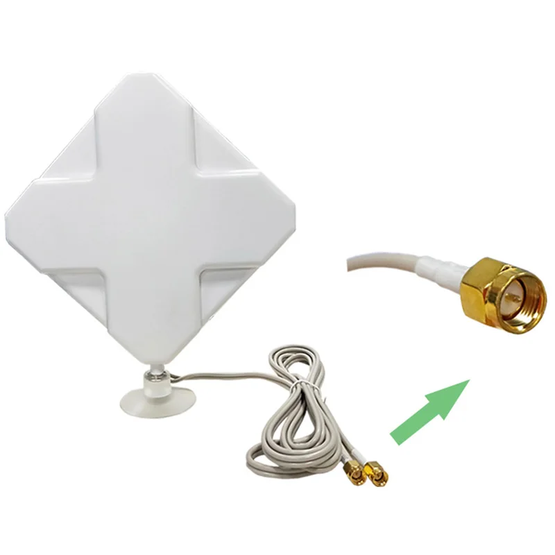 3G 4G антенна 35DBi 2 м кабель LTE Antena SMA разъем для модемный маршрутизатор адаптер