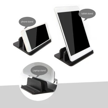 

Width Adjustable Aluminum Alloy Laptop Vertical Stand Base Silicone Non-slip Laptop/Phone/Tablet Storage Base Black/Silver