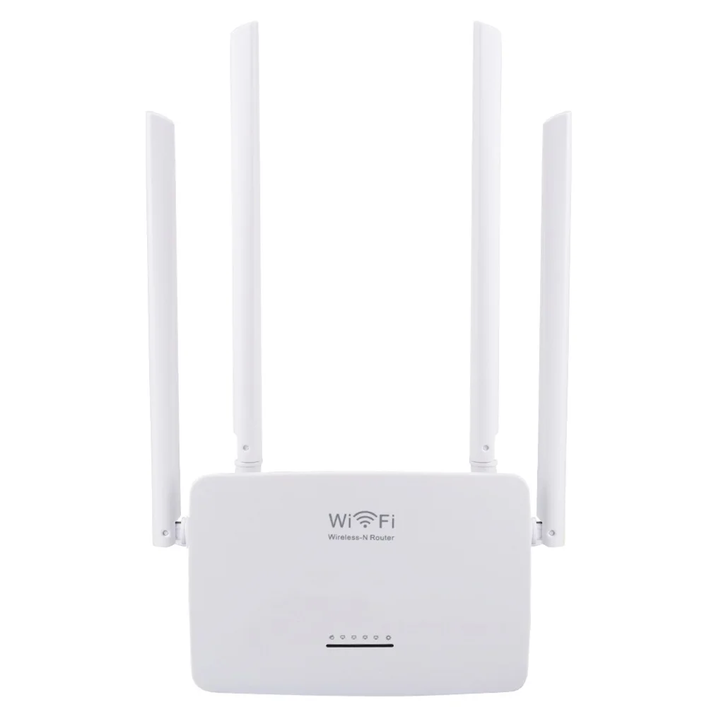 ЕС Plug 300 Мбит/с беспроводной Wi-Fi роутер Смарт высокой мощности 4 антенны широкий охват простая настройка WiFi диапазон усилителя