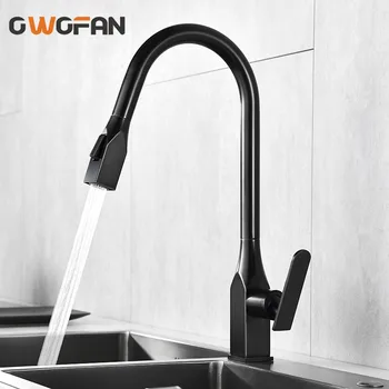 

Kitchen Chrome / Black /Nickel Style Spring Faucet Pull Down Faucet Water Mixer 360 Rotation Kitchen Water Mixer Faucet N22-040