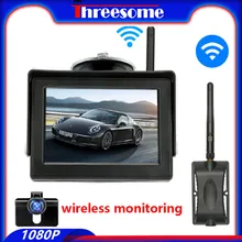 4.3 calowy bezprzewodowy zestaw z kamerą cofania widok z tyłu Monitor cofania samochodu Night Vision wodoodporny Parking dla ciężarówka typu Pickup linie prowadzące