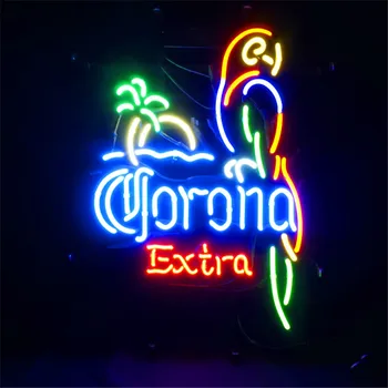 

Custom Parrot Glass Neon Light Sign Beer Bar