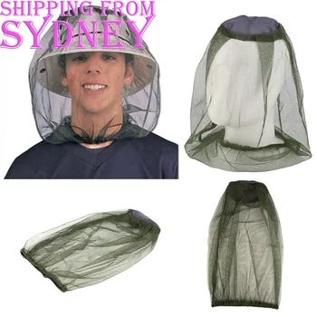 

Mosquito Fly Head Net Mesh Hat Fishing Bee Bug MOZZIE Face Protect Farm Camping OUTDOOR Fishing Cap Military Travel home garden