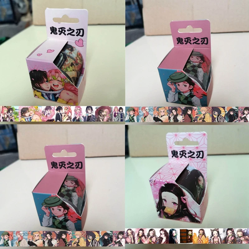 

Cartoon Masking Tape Anime Demon Slayer Cosplay DIY Paper Maksing Washi Tape Stickers Decor Children Students Stationery Tape