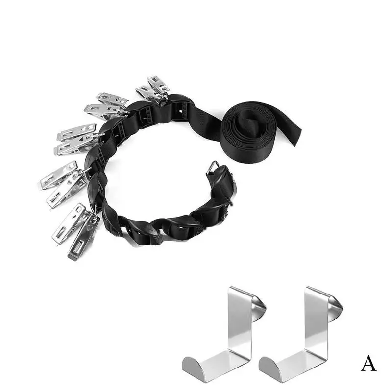 

Coat Hook Frame Free Nail Lanyard Hanger Clip Family Organizer Storage Door Closet Hanger Door No Trace Adjustable Storage Hook