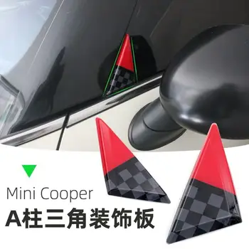 

2PCS Union Jack Car Door A-pillar Decor Shell Sticker Trim Cover Sticker For Mini Cooper One d JCW F55 F56 F57 Car Accessories