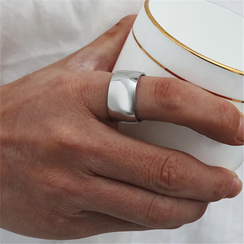 12mm Titanium Ring for Men And Women Rings finger rings,titanium steel rings