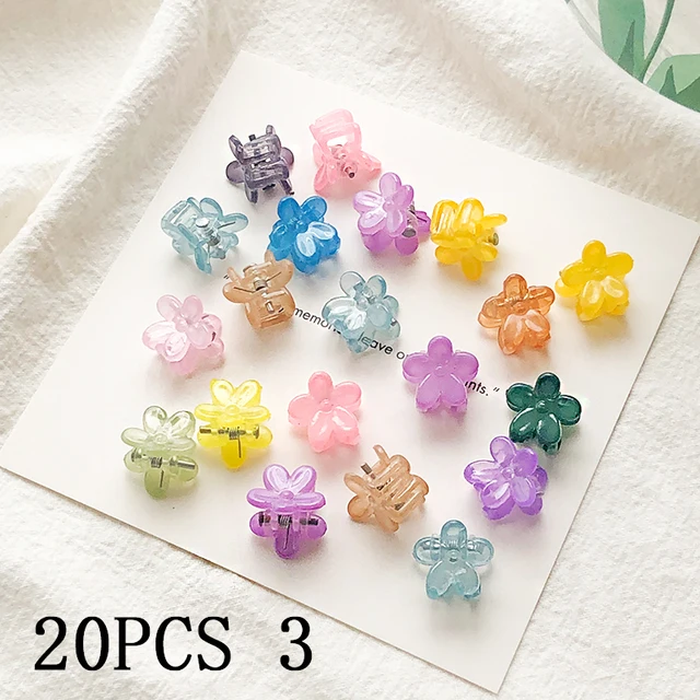30/50PCS/Set Girls Cute Colorful Flower Star Mickey Small Hair Claws Kids Sweet Hairpins Hair Clips Fashion Hair Accessories 20pcs 3