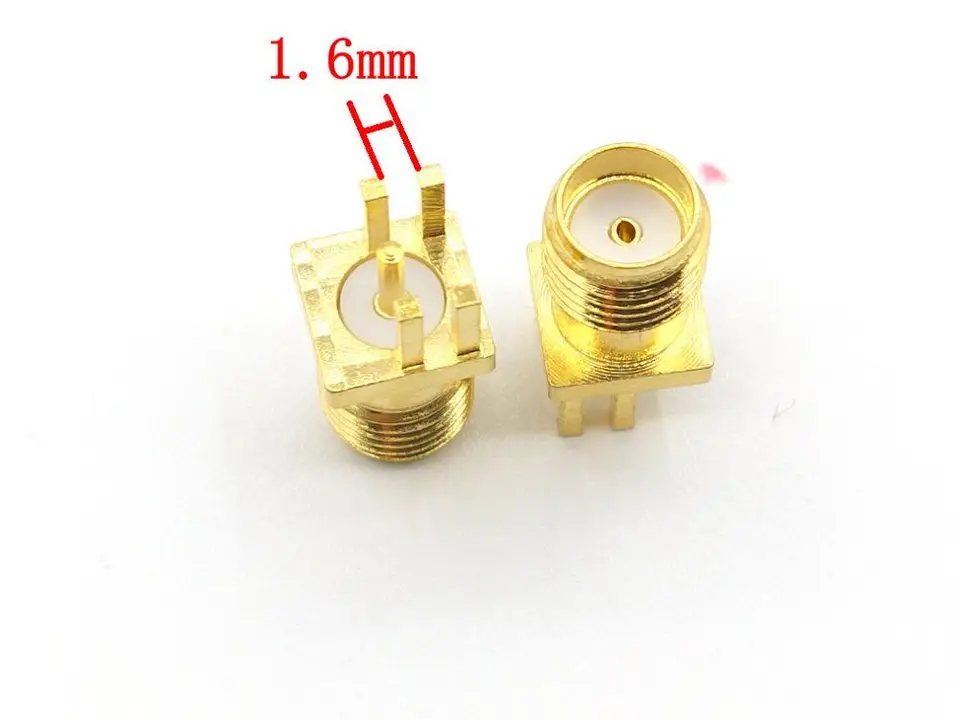 Collettore 24 Am6 10 Connettori SMA Femmina Per PCB - Montaggio A Clip - Per Circuiti RF E Antenne Connettore RF PCB Montaggio Clip - Foto 4