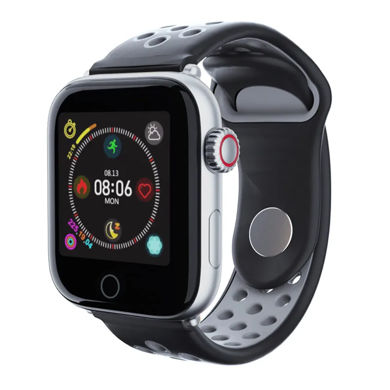 grey black Letike, новинка, Z7, наручные часы, спортивные, с шагомером, Bluetooth, Смарт-часы, пульсометр, контроль артериального давления, специальный, двухцветный ремешок для часов - Цвет: grey black