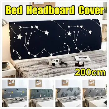 

European Style Polyester Thicken Elastic All-inclusive Bed Head Cover Soft Bed Head Back Protection Dust Cover Headboard Cover