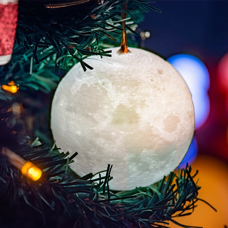  2019 Dropship 3D Printed Moon Lamp Christmas Decorations For Home Lamp Planetary Lights Galaxy Nigh - 33001547677