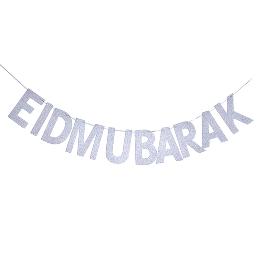 EID MUBARAK блестящая подвесная гирлянда из флажков исламское мусульманское украшение Мубарак Рамадан поставки практичный Многофункциональный
