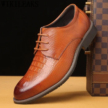 

Coiffeur Formal Shoes Men Genuine Leather Black Dress Crocodile Shoes Men Classic Plus Size Dress Men Office Shoes Italian Dress