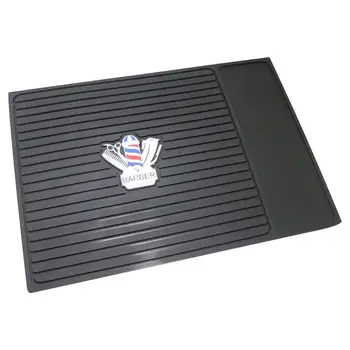 

1 Pc Storage Mat Barber Table Scissors Placed Mat Hair Clippers Hairdressing Tools Non-slip Storage Mat for Barber Shop (Black)