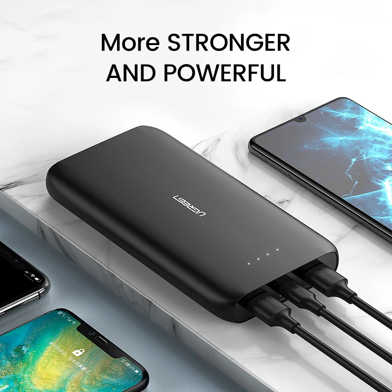 Портативное зарядное устройство Ugreen 20000 мАч для iPhone 11 XiaoMi Портативное зарядное устройство Ugreen 20000 мАч для iPhone 11 XiaoMi