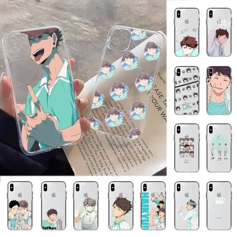 YNDFCNB Anime Haikyuu Oikawa Phone Case for iPhone 11 12 pro XS MAX 8 7 6 6S Plus X 5S SE 2020 XR cover