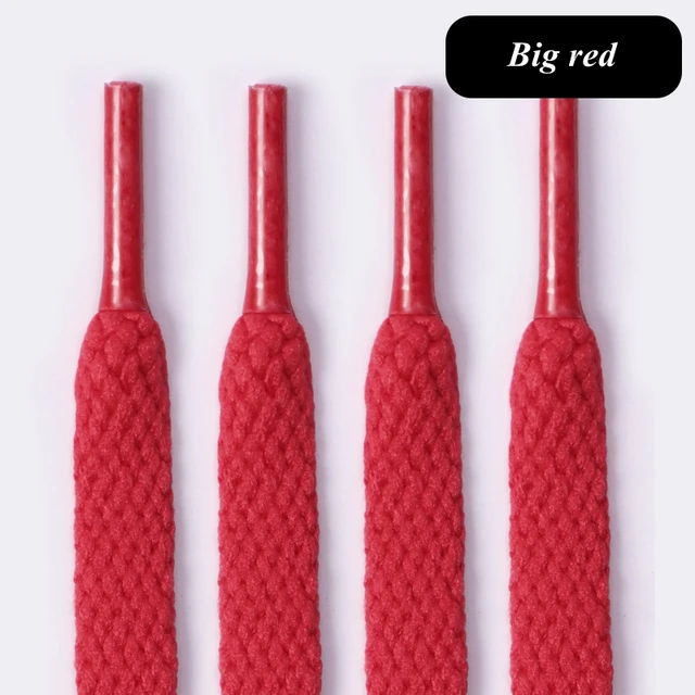 1Pair Flat Shoelaces for Sneakers 36colors Fabric Shoe laces White Black Shoe lace Boot Laces for Shoes Classic Soft Shoestrings Red
