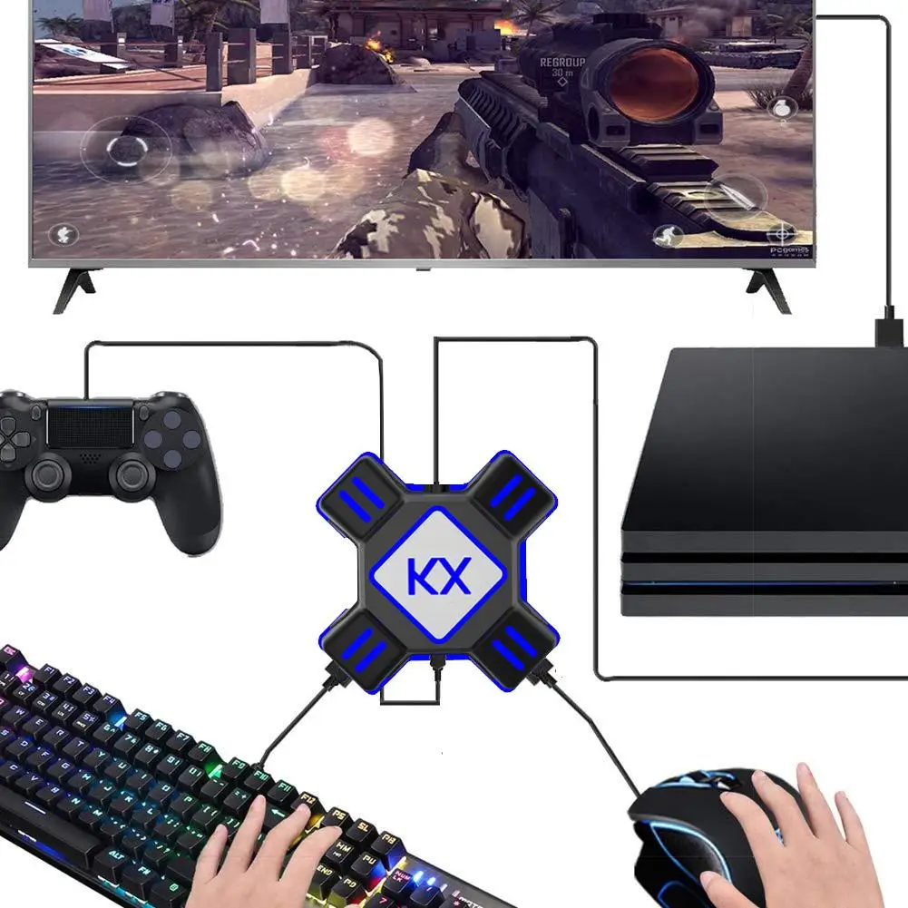 Игровой контроллер KX USB раньше для переключателя/Xbox/PS4/PS3 подключи и играй кнопки