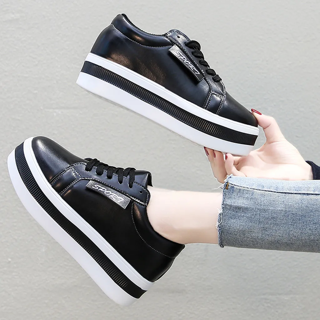 fashionable women sneakers women's shoes with platform casual sneakers sports platform sneakers women#A3