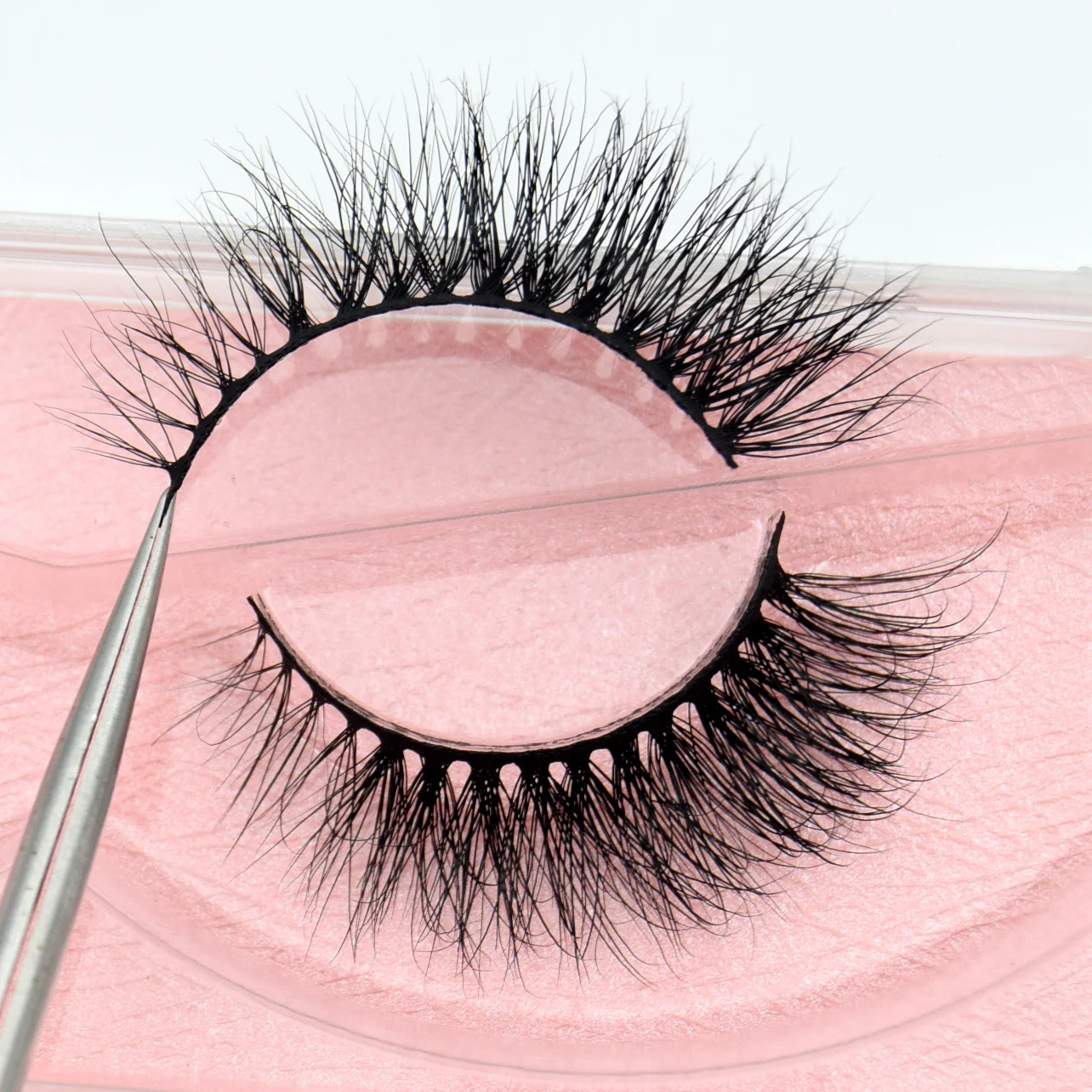 Visofree-Mink Cílios, 3D Mink Lashes, grosso artesanal, Full Strip Cílios, sem crueldade, maquiagem falsa, M56