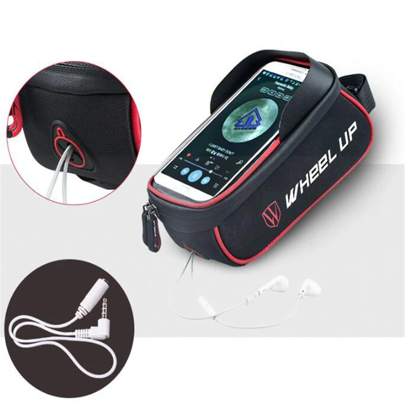Купить Cycling Bicycle Bike Head Tube Handlebar Cell Mobile Phone Bag Case Holder Screen Mount Bags  Спорт и развлечения | Сумки и корзины для велосипеда (1005002809335647)