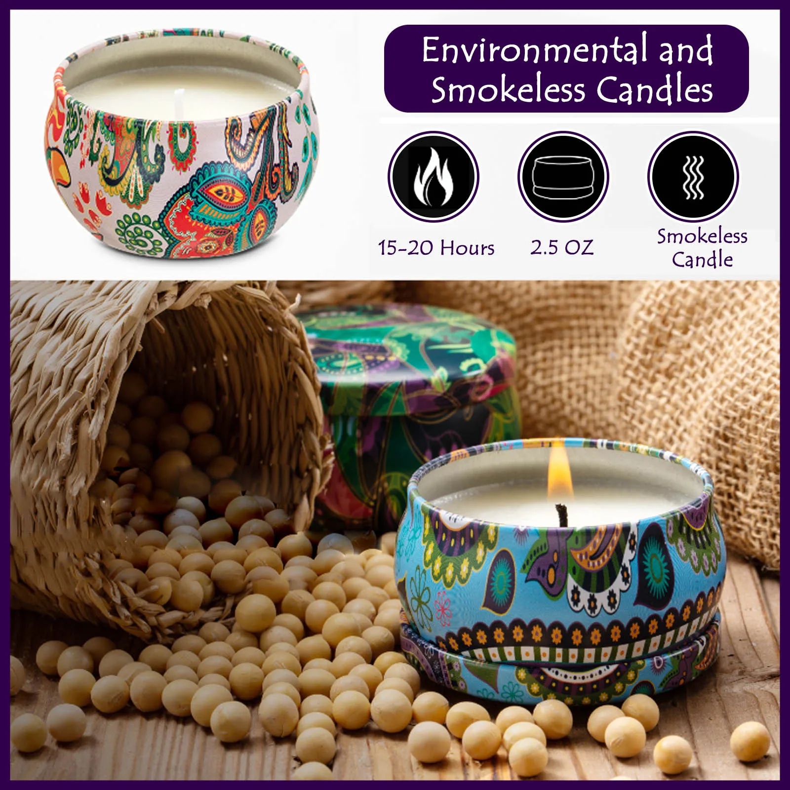 Botanica Beeswax Candle - 3-Wick  Essential oil scents, Beeswax, Pure oils