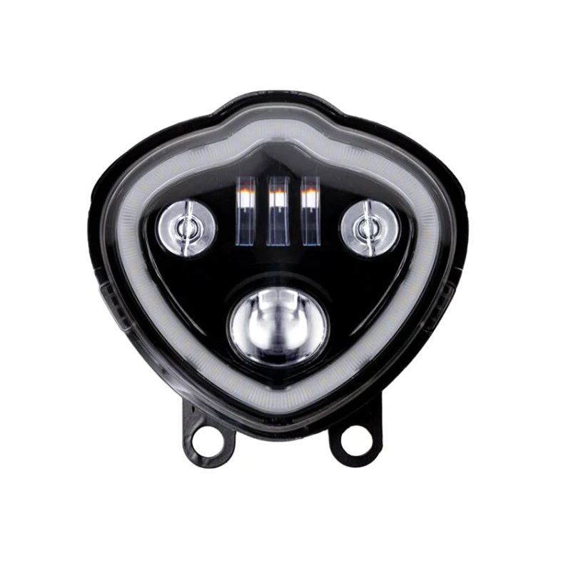 Black Motorcycle LED Headlight for Kawasaki Vulcan