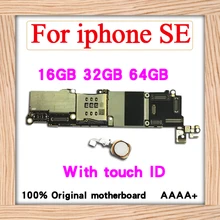 16 Гб/32 ГБ/64 ГБ для iphone 5SE материнская плата с сенсорным ID/без Touch ID, разблокирован для iphone SE материнская плата