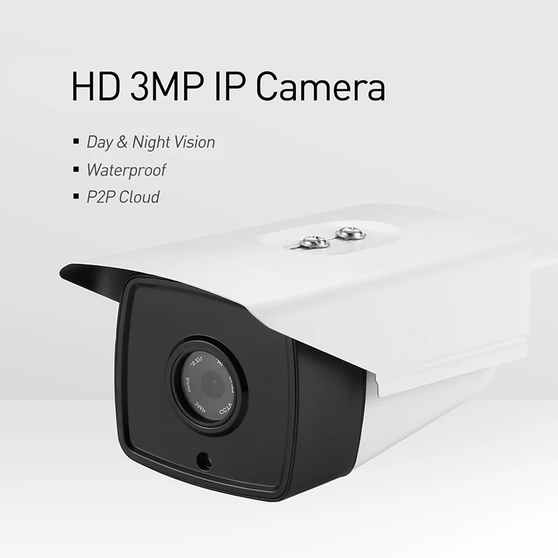 Водонепроницаемая IP камера POE HD 3MP Array IR светодиодсветодиодный Наружная
