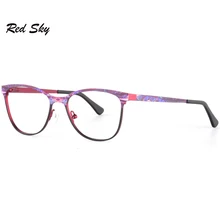 Женские металлические оптические очки, оправа из нержавеющей стали, по рецепту, оптические очки для близорукости, оправы oculos de