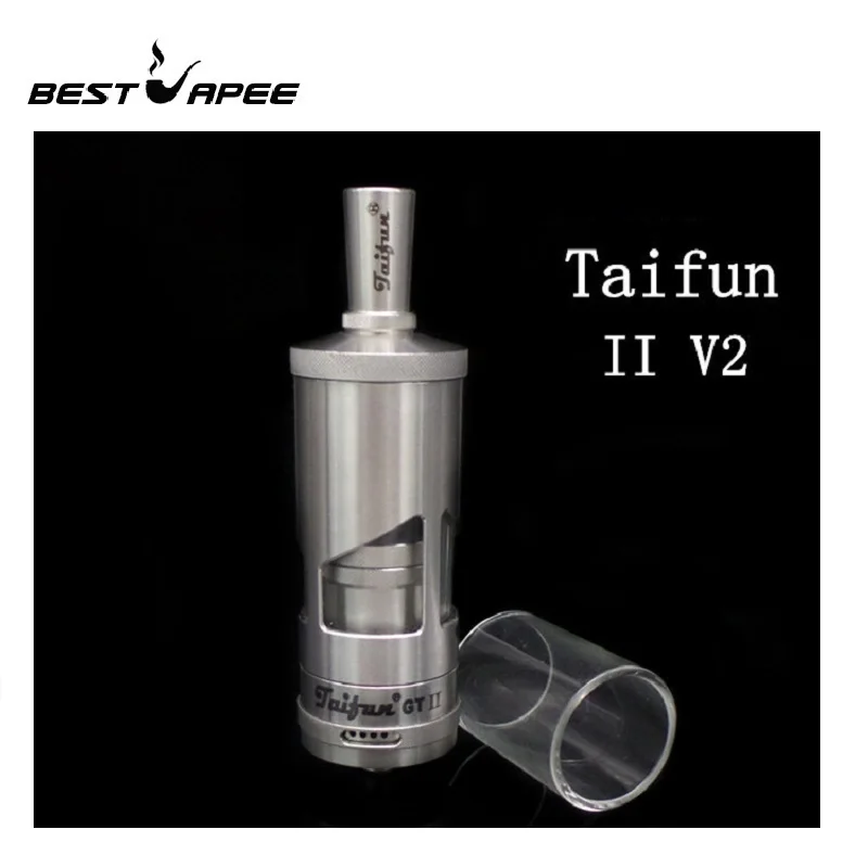 

Taifun gt V2 RTA Electronic cigarette Atomizer GT 2 RTA vaporizer 5.0ml capacity Rebuildable 316 Stainless Steel Tank Atomizer