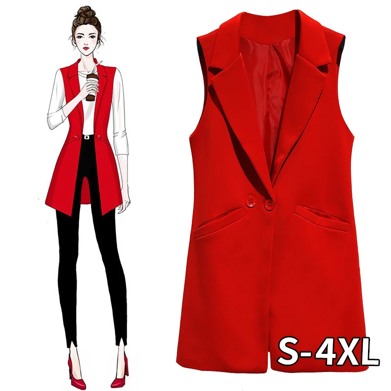 Red vest plus size Clearance