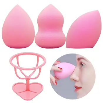 

3PCS Makeup Sponge Multi-purpose Cosmetic Sponge Makeup Blender Make Up Cosmetic Powder Puff with Holder for Women