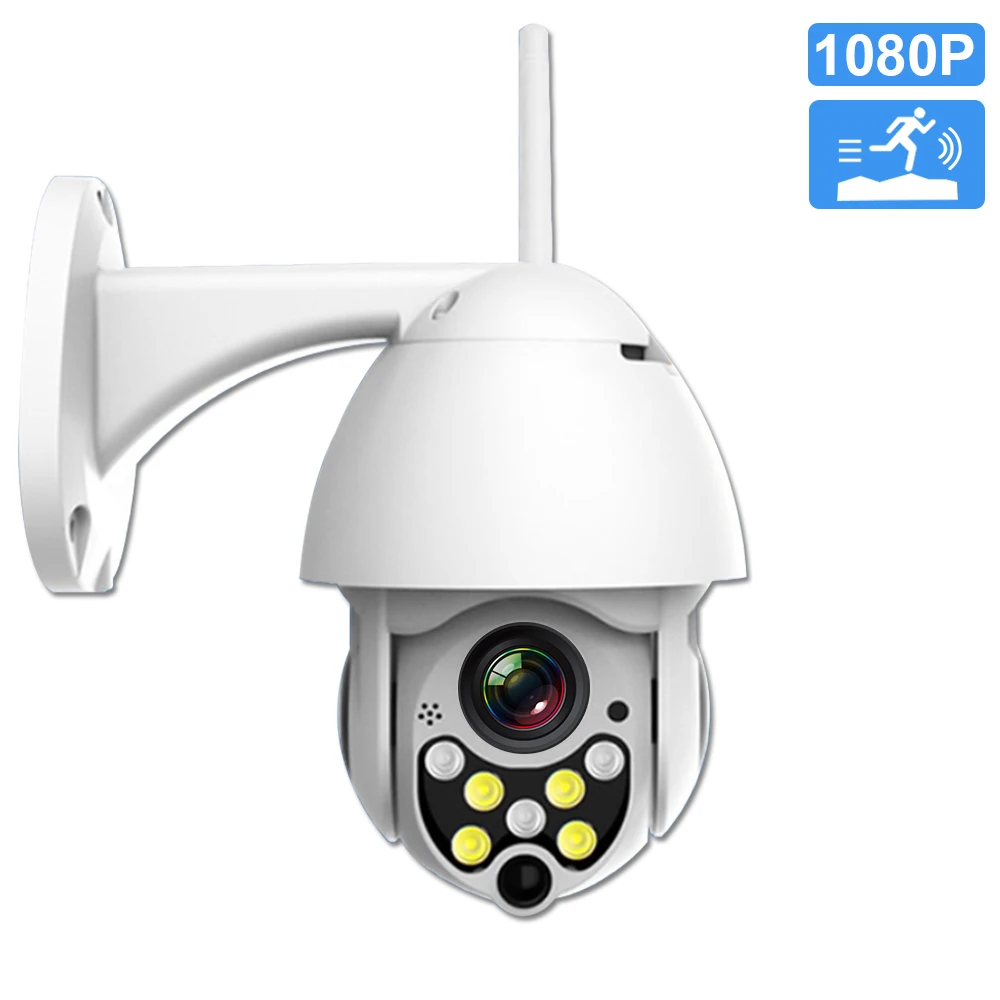 

Wifi IP Camera Outdoor 1080P 2MP Wireless PTZ Speed Dome Home Security Camera Pan Tilt 4X Digital Zoom CCTV Surveillance Camera