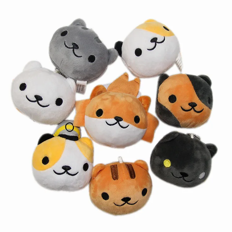 Кошка двора кошка Япония популярность Neko Atsume мультфильм милый кот Подвеска с мягкой игрушкой висячие украшения