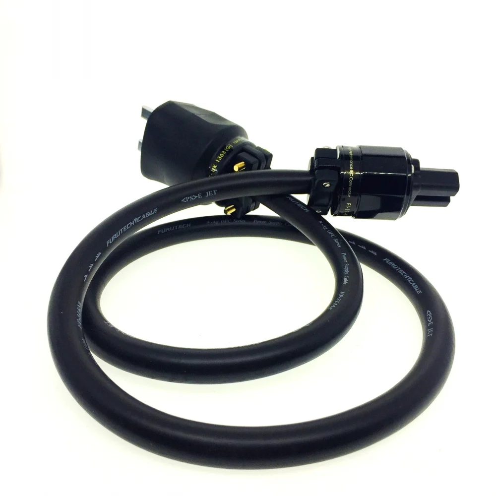 FURUTECH FP-314Ag Мощность кабель 13A UK FI-UK 1363 (R) нфс покрытого родием вилку сетевого кабеля