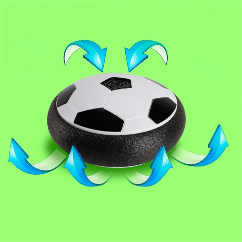 18 см Забавный светодиодный светильник мигающий шар воздушные футбольные игрушки мальчик домашний игровой диск скольжение Футбол Стресс мячи для игры в помещении малыш мальчик подарок