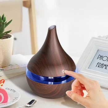

Wood Ultrasonic Air Humidifier USB Electric Aroma Air Diffuser Essential Oil Aromatherapy Cool Mist Maker for Home
