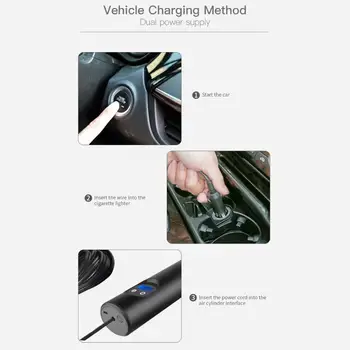

The New durable Portable LCD Display LED Light Car Tire Electric Inflatable Air Pump Inflator