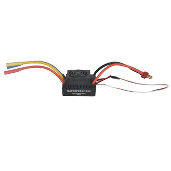 

60A ESC Brushless ESC Electric Speed Controller for RC 1:10 Car Truck RC boat (Black)