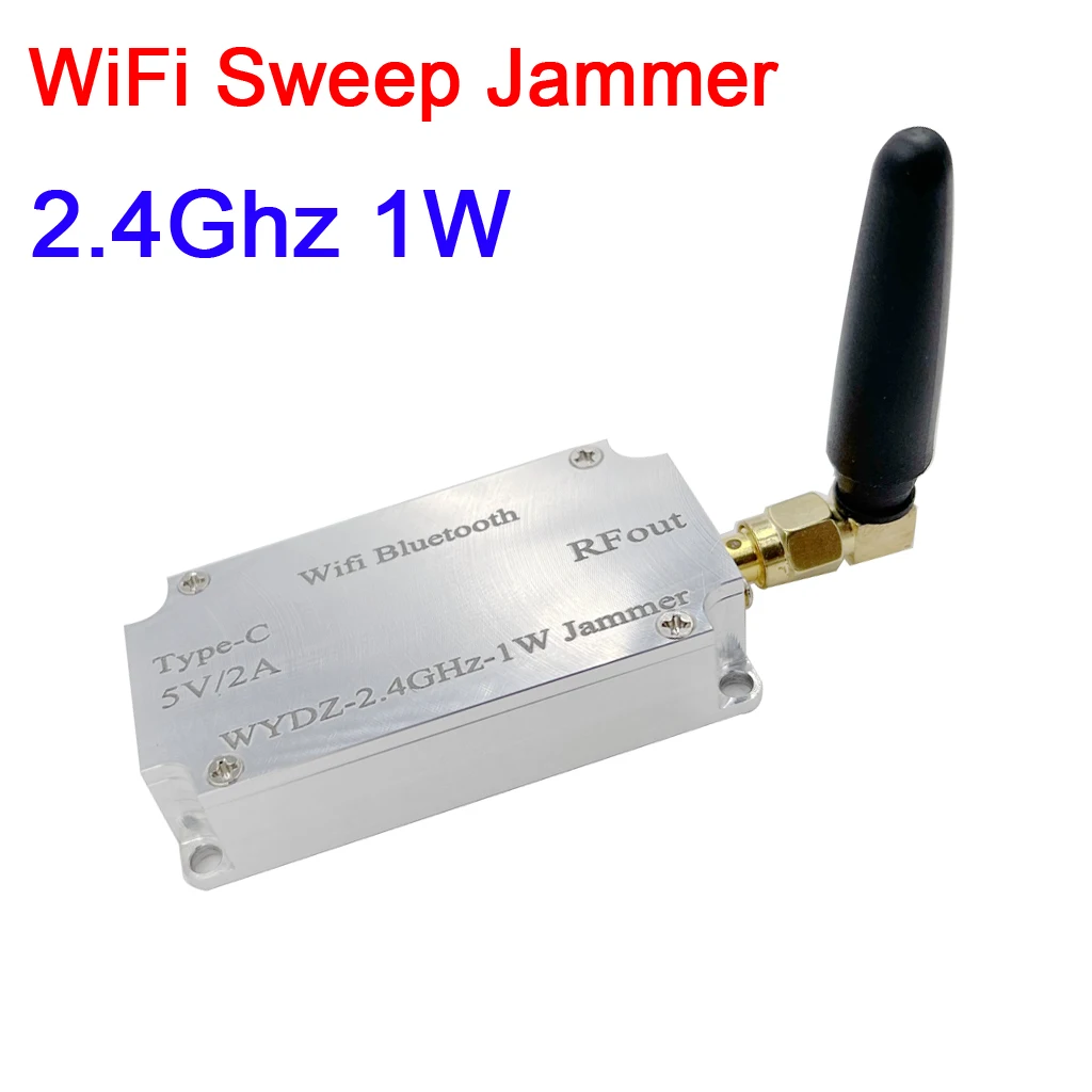 2 4G WiFi сигнал подметания частоты помех 1 Вт усилитель мощности + антенна TYPE-C для 4