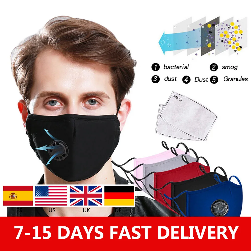 

PM2.5 Anti-Dust Anti-fog Mask Anti Haze Mask With Filter Pad Activated Carbon Filter Respirator Mouth-muffle