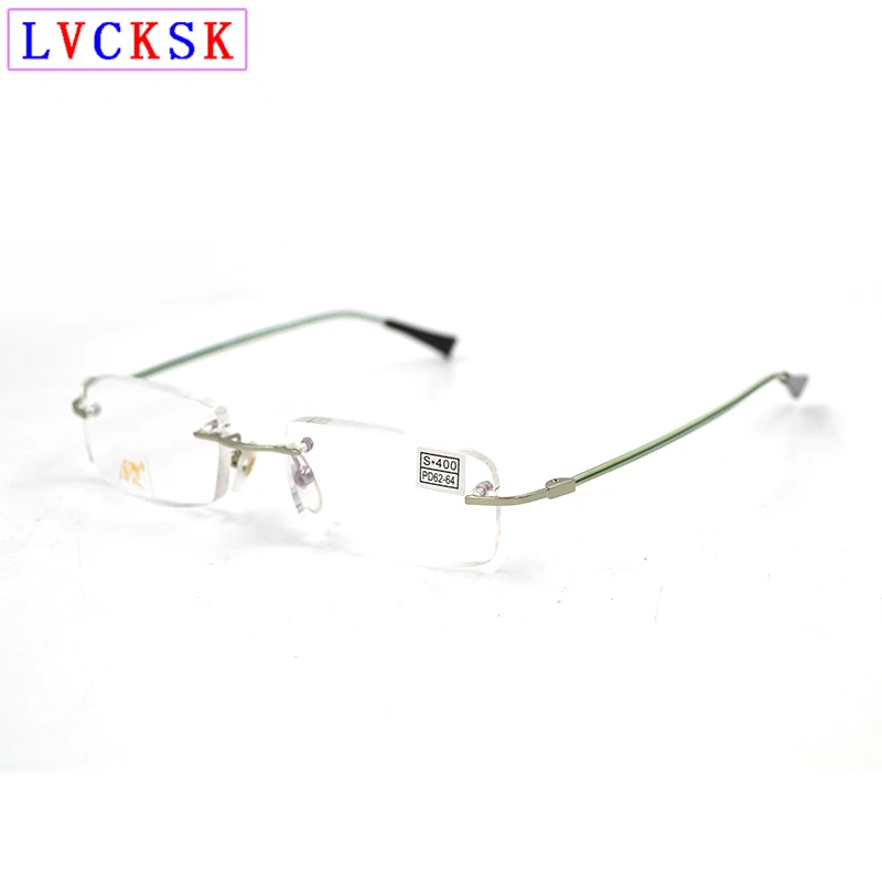 Прямоугольник очки для чтения без оправы лупа для Для женщин Для мужчин Пресбиопии очки для дальнозоркости для прицел+ 100,+ 150,+ 200,+ 250,+ 300 L3