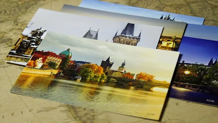 Изящный Подарок с городской культурой [Серия charm City-Прага, Чехия] открытка/открытка каждая шесть 13 моделей на выбор 1 посылка