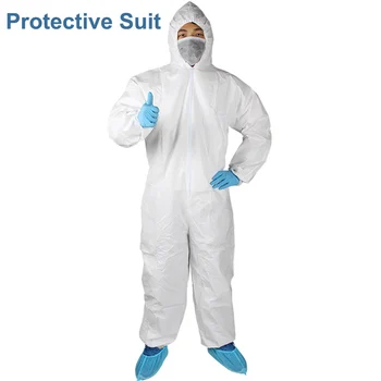 

Disposable Protective Clothing Suit Breathable Coverall Overall Fashion Suit Anti dust Isolation Waterproof For Adult